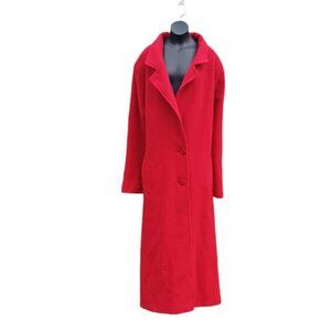 Sz 14 Wool Blend Long Coat - Irving Posluns - Vintage (4627
